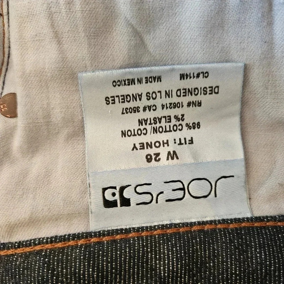 Joe's Jeans Anthropologie Honey Fit Low Rise Dark Denim Hale Wash Bootcut Sz 26. - Picture 15 of 16